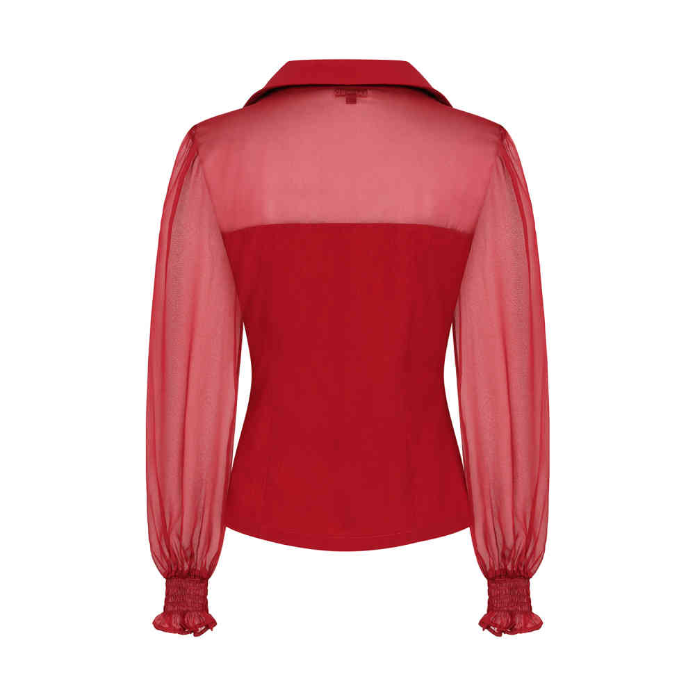 Banned - Bonnie Blouse - Bordeaux rood